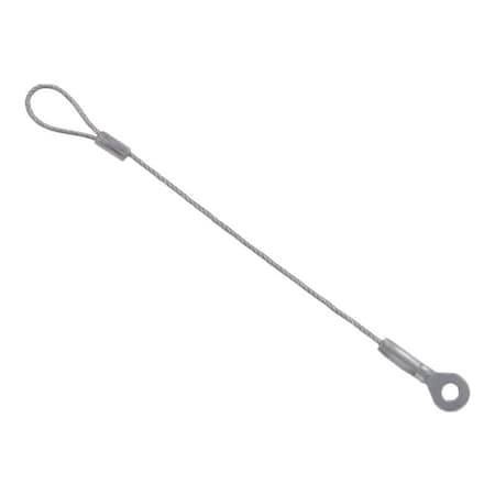 Heritage Industrial Terminal and Loop Lanyard, 6 in, 1/16 in Pin Dia., Steel, Plain Coated TS2-062-6000